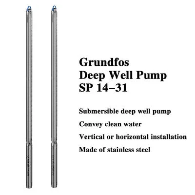 Grundfos Sp Series 4 Inch Diameter Water Submersible Deep Well Pumps